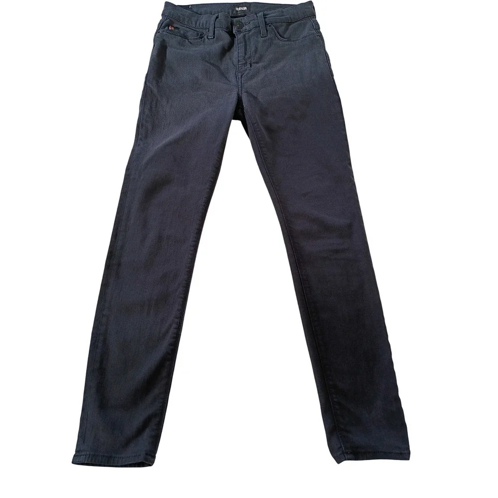 Hudson Natalie Ankle Skinny Jeans Charcoal Mid‎ Rise Size 27 NWT MSRP $195